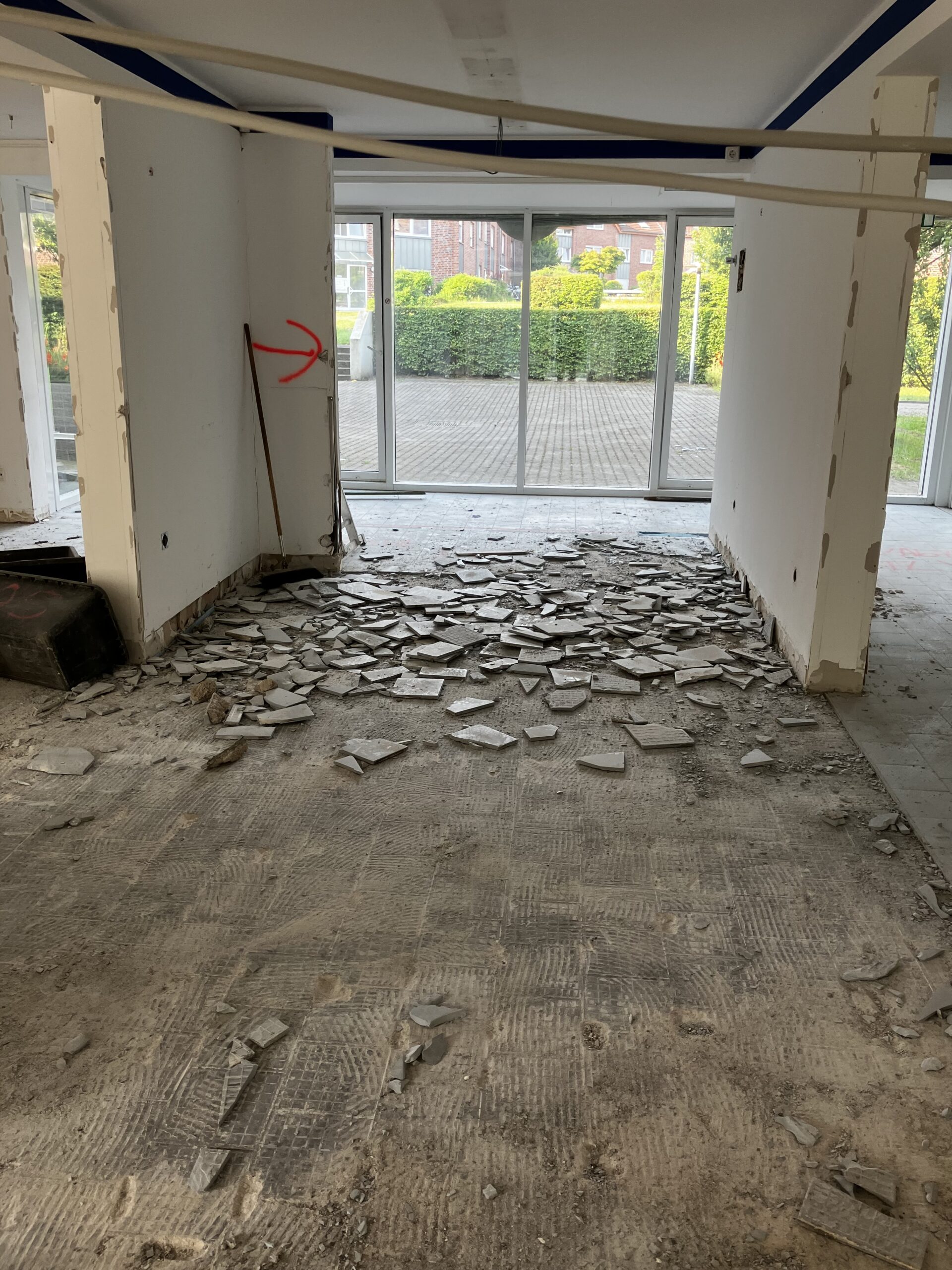 Baustelle am Rudolph-Harbig-Weg.