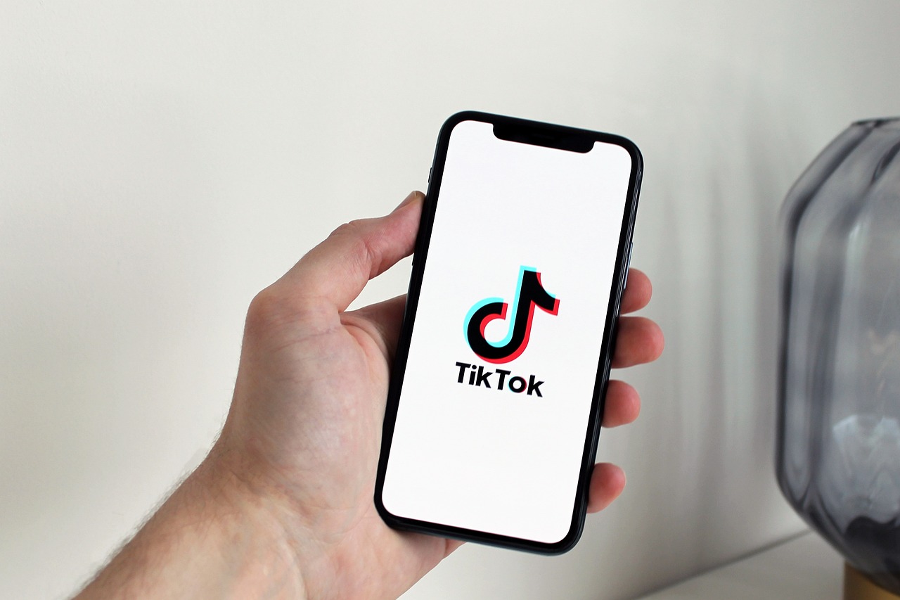 Handy mit TikTok-Logo